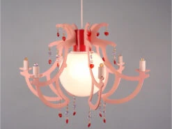 Niermann Romantische LED Kinderzimmerleuchte Als Kronleuchter Lüster Pendelleuchte -Globo Store romantische led kinderzimmerleuchte als kronleucht 2
