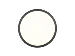 Trio Leuchten Dimmbare LED Deckenleuchte ISEO Mit Echtholz Schwarz Ø 40cm -Globo Store runde deckenleuchte mit echtholz auf weissem hinte