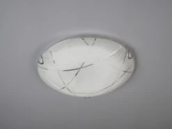 Trio Leuchten Runde Deckenschale SANDRINA Glaslampenschirm Streifendesign Ø 30 Cm -Globo Store runde deckenschale sandrina glaslampenschirm strei 2