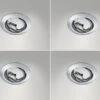 Trio Leuchten Runde Einbaustrahler Decke Im 4er Set Schwenkbar Silber Chrom GU10