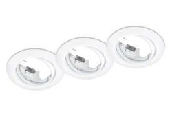 Trio Leuchten Runde Einbaustrahler Decke JURA 3er Set Ø 8,3cm Schwenkbar Weiß Matt GU10 8 Trio Leuchten Runde Einbaustrahler Decke JURA 3er Set Ø 8,3cm Schwenkbar Weiß Matt GU10 -Globo Store runde einbaustrahler decke jura 3er set 83cm schwe 1