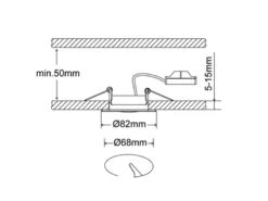Trio Leuchten Runde LED Einbaustrahler RILA Decke 3er Set Spot Schwenkbar Nickel Matt 5 Watt -Globo Store runde led einbaustrahler rila decke 3er set spot s 4