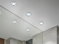 Trio Leuchten Runder Deckeneinbaustrahler PIRIN In Silber Chrom Mit Kristallglas Ø 9cm -Globo Store runder deckeneinbaustrahler pirin in silber chrom 1 2