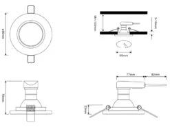 Trio Leuchten Runder Deckeneinbaustrahler PIRIN In Silber Chrom Mit Kristallglas Ø 9cm -Globo Store runder deckeneinbaustrahler pirin in silber chrom 1 5