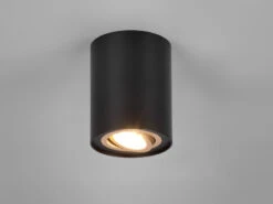 Trio Leuchten Runder Deckenstrahler COOKIE Spot Schwenkbar Schwarz-Gold