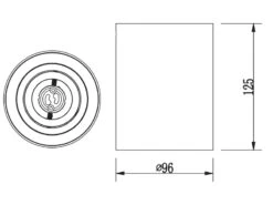 Trio Leuchten Runder Deckenstrahler COOKIE Spot Schwenkbar Schwarz-Gold -Globo Store runder deckenstrahler cookie spot schwenkbar schwa 5
