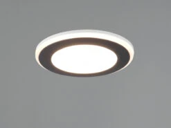 Trio Leuchten Runder LED Deckeneinbaustrahler AURA Schwarz Matt Ø 8,2cm -Globo Store runder led deckeneinbaustrahler aura schwarz matt 1 2