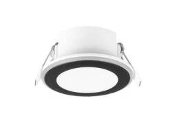 Trio Leuchten Runder LED Deckeneinbaustrahler AURA Schwarz Matt Ø 8,2cm -Globo Store runder led deckeneinbaustrahler aura schwarz matt 1 7