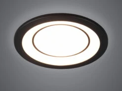 Trio Leuchten Runder LED Deckeneinbaustrahler CORE In Schwarz Matt Ø 14,8cm 12 Trio Leuchten Runder LED Deckeneinbaustrahler CORE In Schwarz Matt Ø 14,8cm -Globo Store runder led deckeneinbaustrahler core in schwarz ma 2