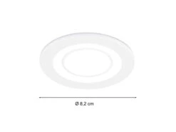 Trio Leuchten Runder LED Deckeneinbaustrahler CORE In Weiß Matt Ø 8,2cm -Globo Store runder led deckeneinbaustrahler core in weiss matt 3