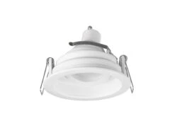 Trio Leuchten Runder LED Deckeneinbaustrahler Weiß Matt, Schwenkbar Ø 9,2cm -Globo Store runder led deckeneinbaustrahler weiss matt schwenk 3