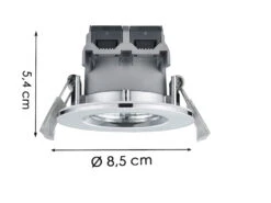 Trio Leuchten Runder LED Deckeneinbaustrahler ZAGROS Dimmbar In Silber Chrom, IP65 6 Trio Leuchten Runder LED Deckeneinbaustrahler ZAGROS Dimmbar In Silber Chrom, IP65 -Globo Store runder led deckeneinbaustrahler zagros dimmbar in 1 16