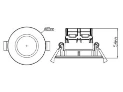 Trio Leuchten Runder LED Deckeneinbaustrahler ZAGROS Dimmbar In Weiß Matt, IP65 12 Trio Leuchten Runder LED Deckeneinbaustrahler ZAGROS Dimmbar In Weiß Matt, IP65 -Globo Store runder led deckeneinbaustrahler zagros dimmbar in 1 5