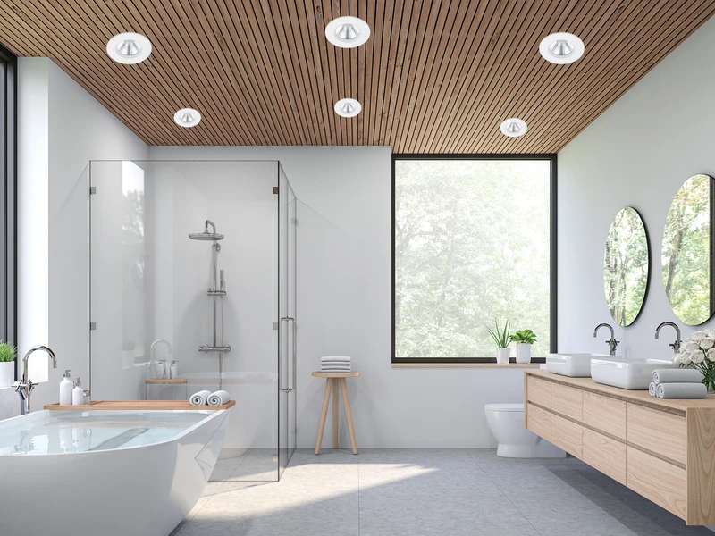 Trio Leuchten Runder LED Deckeneinbaustrahler ZENIA Dimmbar In Chrom, IP65 7 Trio Leuchten Runder LED Deckeneinbaustrahler ZENIA Dimmbar In Chrom, IP65 – Bild 7