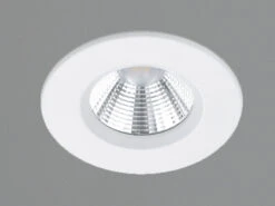 Trio Leuchten Runder LED Deckeneinbaustrahler ZENIA Dimmbar In Weiß, IP65 -Globo Store runder led deckeneinbaustrahler zenia dimmbar in w 2