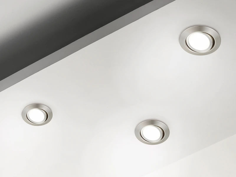 Trio Leuchten Runder LED Einbaustrahler RILA Schwenkbar Nickel Matt 5 Watt - Deckenbeleuchtung 5 Trio Leuchten Runder LED Einbaustrahler RILA Schwenkbar Nickel Matt 5 Watt - Deckenbeleuchtung – Bild 5