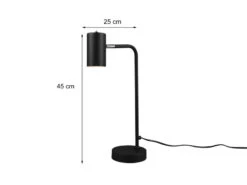 Trio Leuchten Schreibtischlampe MARLEY In Schwarz Matt, Spot Schwenkbar, Höhe 45cm -Globo Store schreibtischlampe marley in schwarz matt spot schw 3