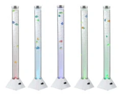 Globo Sprudelnde Farbwechsel LED Lichtsäule MENDOZA Innen Wassersäule Mit Deko Fischen 9 Globo Sprudelnde Farbwechsel LED Lichtsäule MENDOZA Innen Wassersäule Mit Deko Fischen -Globo Store sprudelnde farbwechsel led lichtsaeule mendoza inn 2
