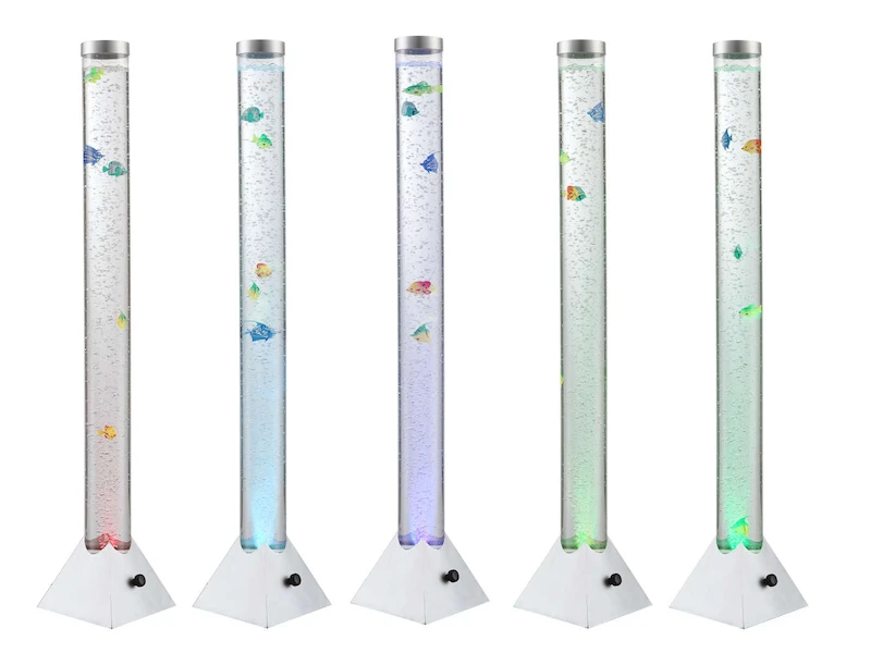 Globo Sprudelnde Farbwechsel LED Lichtsäule MENDOZA Innen Wassersäule Mit Deko Fischen 3 Globo Sprudelnde Farbwechsel LED Lichtsäule MENDOZA Innen Wassersäule Mit Deko Fischen – Bild 3