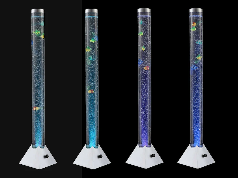 Globo Sprudelnde Farbwechsel LED Lichtsäule MENDOZA Innen Wassersäule Mit Deko Fischen 4 Globo Sprudelnde Farbwechsel LED Lichtsäule MENDOZA Innen Wassersäule Mit Deko Fischen – Bild 4