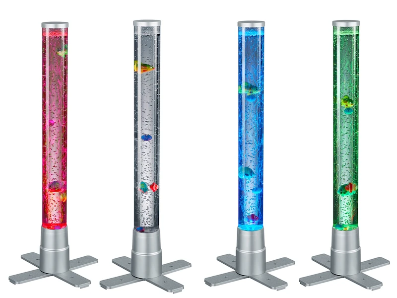 Reality Leuchten Sprudelnde Farbwechsel LED Lichtsäule MOTION Wassersäule & Deko Fischen H. 61cm 2 Reality Leuchten Sprudelnde Farbwechsel LED Lichtsäule MOTION Wassersäule & Deko Fischen H. 61cm – Bild 2