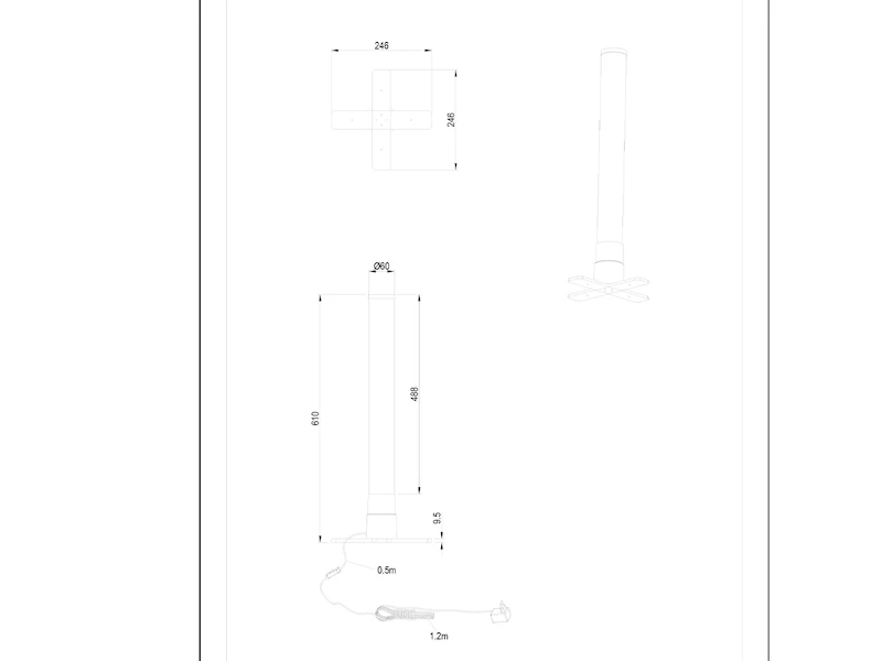 Reality Leuchten Sprudelnde Farbwechsel LED Lichtsäule MOTION Wassersäule & Deko Fischen H. 61cm 8 Reality Leuchten Sprudelnde Farbwechsel LED Lichtsäule MOTION Wassersäule & Deko Fischen H. 61cm – Bild 8
