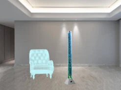 Reality Leuchten Sprudelnde Farbwechsel LED Lichtsäule MOTION Wassersäule & Deko Fischen 130cm -Globo Store sprudelnde farbwechsel led lichtsaeule motion wass 3