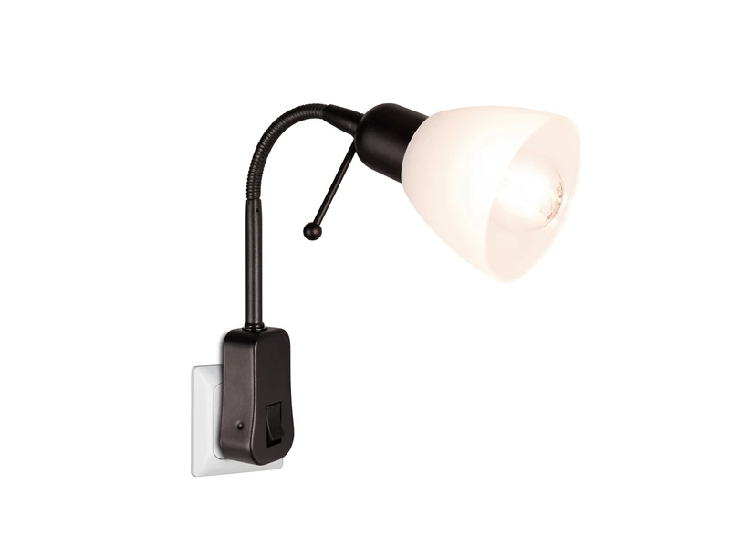 MeineWunschleuchte LED Steckerspot Mit Flexarm Und Schalter, Schwarz Höhe 26,5cm 2 MeineWunschleuchte LED Steckerspot Mit Flexarm Und Schalter, Schwarz Höhe 26,5cm – Bild 2