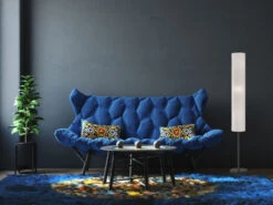 MeineWunschleuchte Stehlampe Mit LED Dimmbar - Leuchtenfuß Schwarz & Leinenschirm Weiß - Höhe 165cm -Globo Store stehlampe mit led dimmbar leuchtenfuss schwarz lei 4