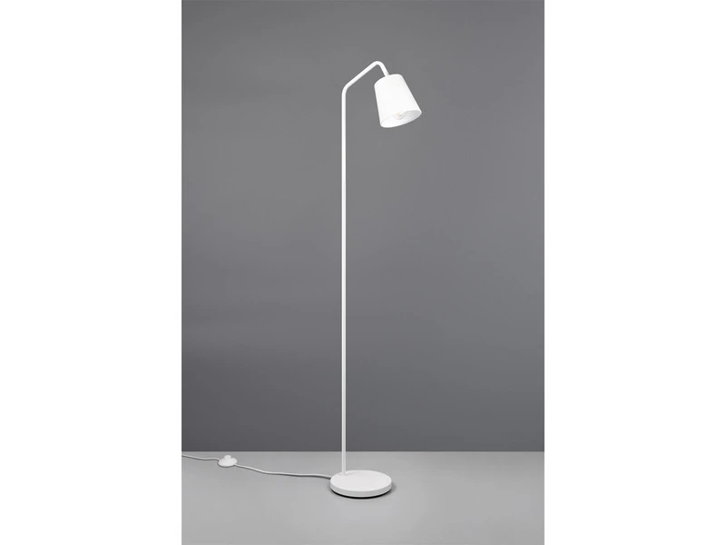 Reality Leuchten Stehleuchte BUDDY Spot Schwenkbar, Aus Metall & Stoffschirm In Weiß, Höhe 148cm 5 Reality Leuchten Stehleuchte BUDDY Spot Schwenkbar, Aus Metall & Stoffschirm In Weiß, Höhe 148cm – Bild 5