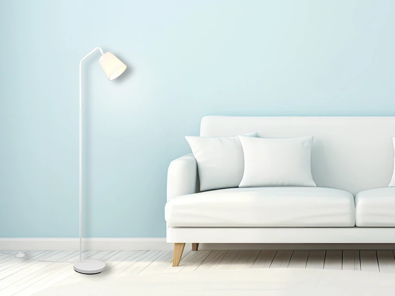 Reality Leuchten Stehleuchte BUDDY Spot Schwenkbar, Aus Metall & Stoffschirm In Weiß, Höhe 148cm 6 Reality Leuchten Stehleuchte BUDDY Spot Schwenkbar, Aus Metall & Stoffschirm In Weiß, Höhe 148cm – Bild 6