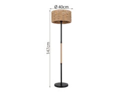 Globo Stehleuchte HALIA I Seillampe Mit Korbgeflecht Lampenschirm Ø 40cm -Globo Store stehleuchte halia i seillampe mit korbgeflecht lam 2