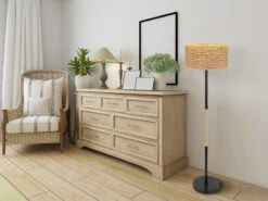 Globo Stehleuchte HALIA I Seillampe Mit Korbgeflecht Lampenschirm Ø 40cm -Globo Store stehleuchte halia i seillampe mit korbgeflecht lam 4