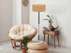 Globo Stehleuchte HALIA I Seillampe Mit Korbgeflecht Lampenschirm Ø 40cm -Globo Store stehleuchte halia i seillampe mit korbgeflecht lam 5