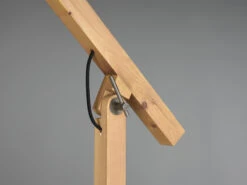 Trio Leuchten Stehleuchte HARRIS Mit Holz Metallschirm Schwarz / Gold, Höhe 156cm -Globo Store stehleuchte harris mit holz metallschirm schwarz g 7