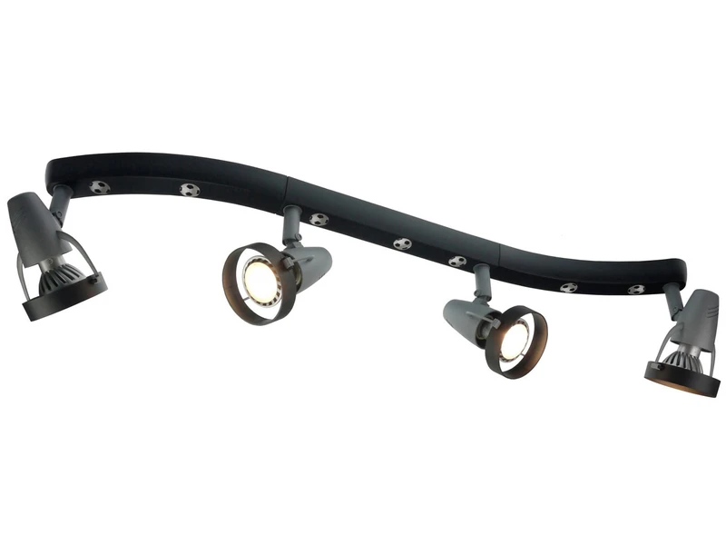 Niermann Strahlerleiste 4flammig Spots Schwenkbar, Deckenstrahler FUSSBALL 1 Niermann Strahlerleiste 4flammig Spots Schwenkbar, Deckenstrahler FUSSBALL