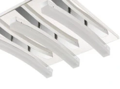 Wofi Stylische, 3-flammige LED-Deckenleuchte In Chrom, Dimmbar, 32x32 Cm, COLMAR -Globo Store stylische 3 flammige led deckenleuchte in chrom di 2