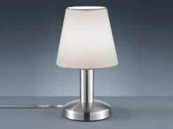 Trio Leuchten Tischlampe MATS II Stoff Lampenschirm Weiß Mit Touchfunktion EIN/AUS 24 Cm 9 Trio Leuchten Tischlampe MATS II Stoff Lampenschirm Weiß Mit Touchfunktion EIN/AUS 24 Cm -Globo Store tischlampe mats ii stoff lampenschirm weiss mit to 2
