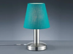 MeineWunschleuchte Tischlampe Stoff Lampenschirm Türkis Mit Touchfunktion LED Dimmbar 24 Cm 8 MeineWunschleuchte Tischlampe Stoff Lampenschirm Türkis Mit Touchfunktion LED Dimmbar 24 Cm -Globo Store tischlampe stoff lampenschirm tuerkis mit touchfun 2