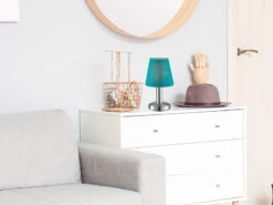 MeineWunschleuchte Tischlampe Stoff Lampenschirm Türkis Mit Touchfunktion LED Dimmbar 24 Cm 10 MeineWunschleuchte Tischlampe Stoff Lampenschirm Türkis Mit Touchfunktion LED Dimmbar 24 Cm -Globo Store tischlampe stoff lampenschirm tuerkis mit touchfun 4