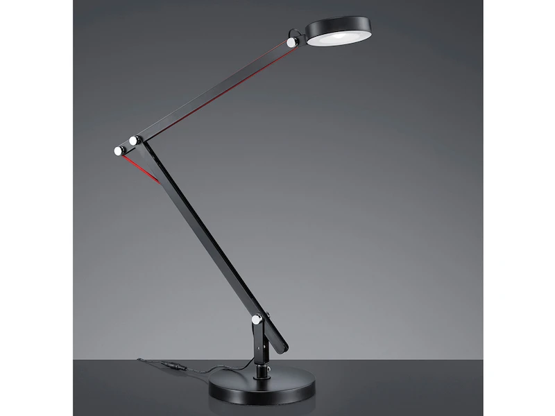 Trio Leuchten Tischleuchte AMSTERDAM Schwarz, Beweglich Mit Schalter 3 Trio Leuchten Tischleuchte AMSTERDAM Schwarz, Beweglich Mit Schalter – Bild 3