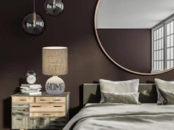 Reality Leuchten Tischleuchte ESNA Keramik-Sockel Mit Dem Schriftzug HOME Stoffschirm In Braun 9 Reality Leuchten Tischleuchte ESNA Keramik-Sockel Mit Dem Schriftzug HOME Stoffschirm In Braun -Globo Store tischleuchte esna keramik sockel mit dem schriftzu 3