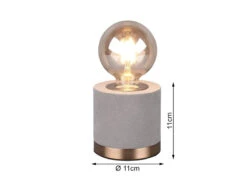 Reality Leuchten Tischleuchte JUDY Samt Grau/Messing Retro Style - Ø 11cm, Höhe 11cm 12 Reality Leuchten Tischleuchte JUDY Samt Grau/Messing Retro Style - Ø 11cm, Höhe 11cm -Globo Store tischleuchte judy samt grau messing retro style 11 3