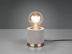 Reality Leuchten Tischleuchte JUDY Samt Grau/Messing Retro Style - Ø 11cm, Höhe 11cm 13 Reality Leuchten Tischleuchte JUDY Samt Grau/Messing Retro Style - Ø 11cm, Höhe 11cm -Globo Store tischleuchte judy samt grau messing retro style 11 4