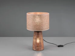 Reality Leuchten Tischleuchte STRAW Rattanfuß & Drahtgeflecht Lampenschirm Braun, 40cm 10 Reality Leuchten Tischleuchte STRAW Rattanfuß & Drahtgeflecht Lampenschirm Braun, 40cm -Globo Store tischleuchte straw rattanfuss drahtgeflecht lampen 2