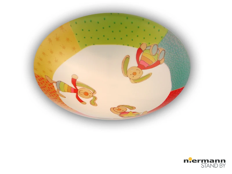 Niermann Tolle LED Deckenleuchte Rainbow Rabbit Motiv Bringt Gute Laune Ins Kinderzimmer 3 Niermann Tolle LED Deckenleuchte Rainbow Rabbit Motiv Bringt Gute Laune Ins Kinderzimmer – Bild 3