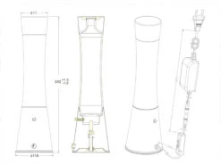 Reality Leuchten Trendige 90er Jahre Säulen Lavalampe Magma In Kupfer, Höhe 39cm Ø11cm 10 Reality Leuchten Trendige 90er Jahre Säulen Lavalampe Magma In Kupfer, Höhe 39cm Ø11cm -Globo Store trendige 90er jahre saeulen lavalampe magma in kup 4