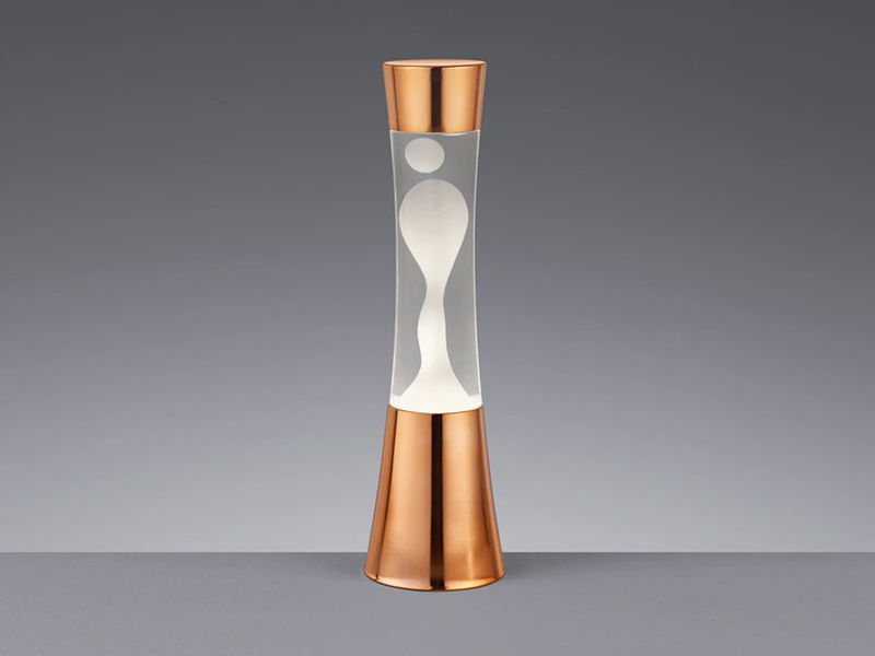 Reality Leuchten Trendige 90er Jahre Säulen Lavalampe Magma In Kupfer, Höhe 39cm Ø11cm 1 Reality Leuchten Trendige 90er Jahre Säulen Lavalampe Magma In Kupfer, Höhe 39cm Ø11cm