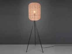 Trio Leuchten Tripod Stehlampe RUNA Korbleuchte Mit Sisal Geflecht Lampenschirm 35cm -Globo Store tripod stehlampe runa korbleuchte mit sisal geflec 2