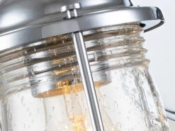 KICHLER Wandlaterne ASHLAND BAY In Chrom Für Badezimmer & Wohnraum, Höhe 21cm -Globo Store wandlaterne ashland bay in chrom fuer badezimmer w 8